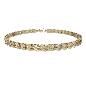 1/4 ct. Diamond Fashion Bracelet in 10K Yellow Gold