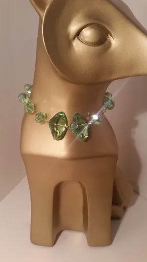 14K Swarovski Peridot Necklace