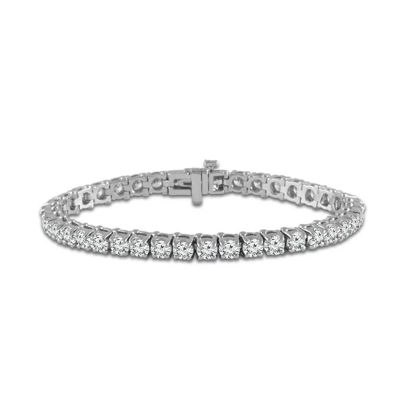 14K White Gold 5ctw Diamond Tennis Bracelet