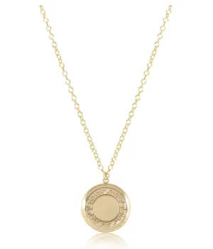 16" necklace gold - cherish medium gold locket by enewton