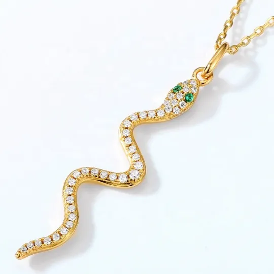 18K Gold-Filled Snake Necklace