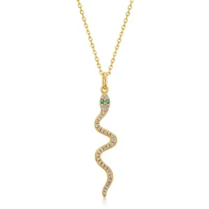 18K Gold-Filled Snake Necklace