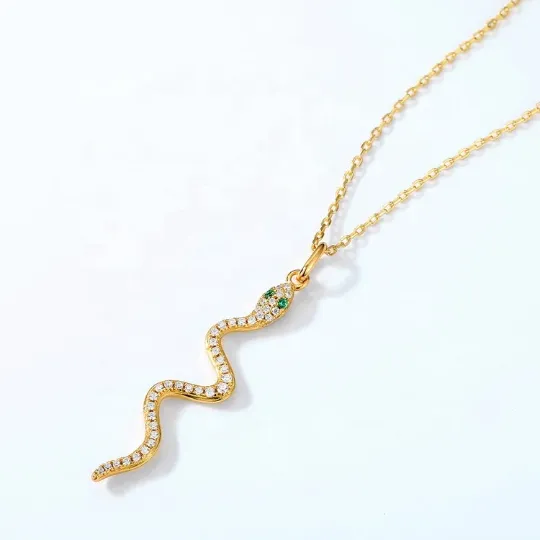 18K Gold-Filled Snake Necklace