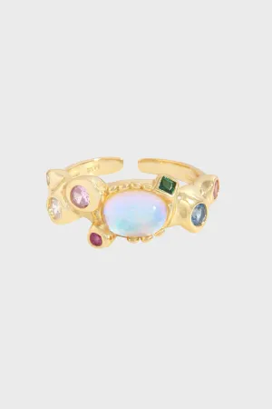 18k Gold Vermeil Moonstone Ring