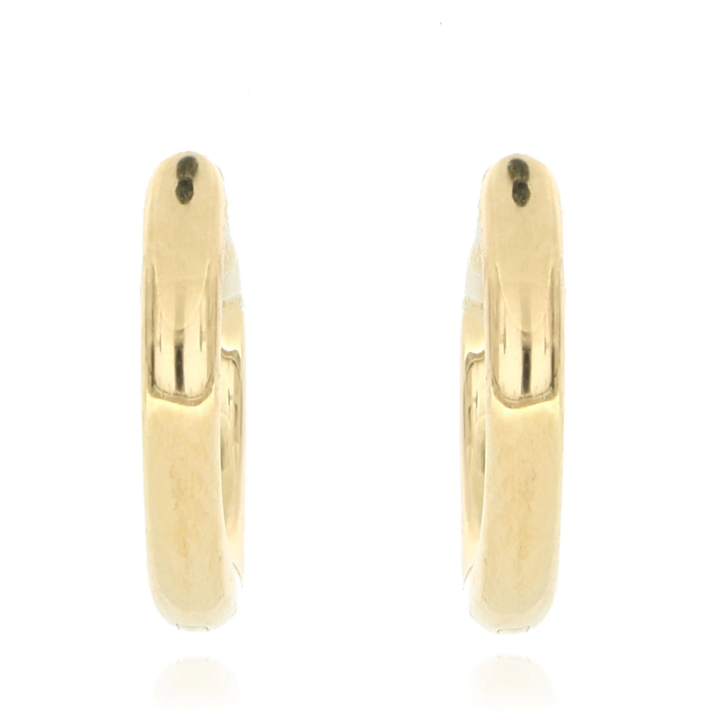 18k Yellow Gold Small Huggie Earrings