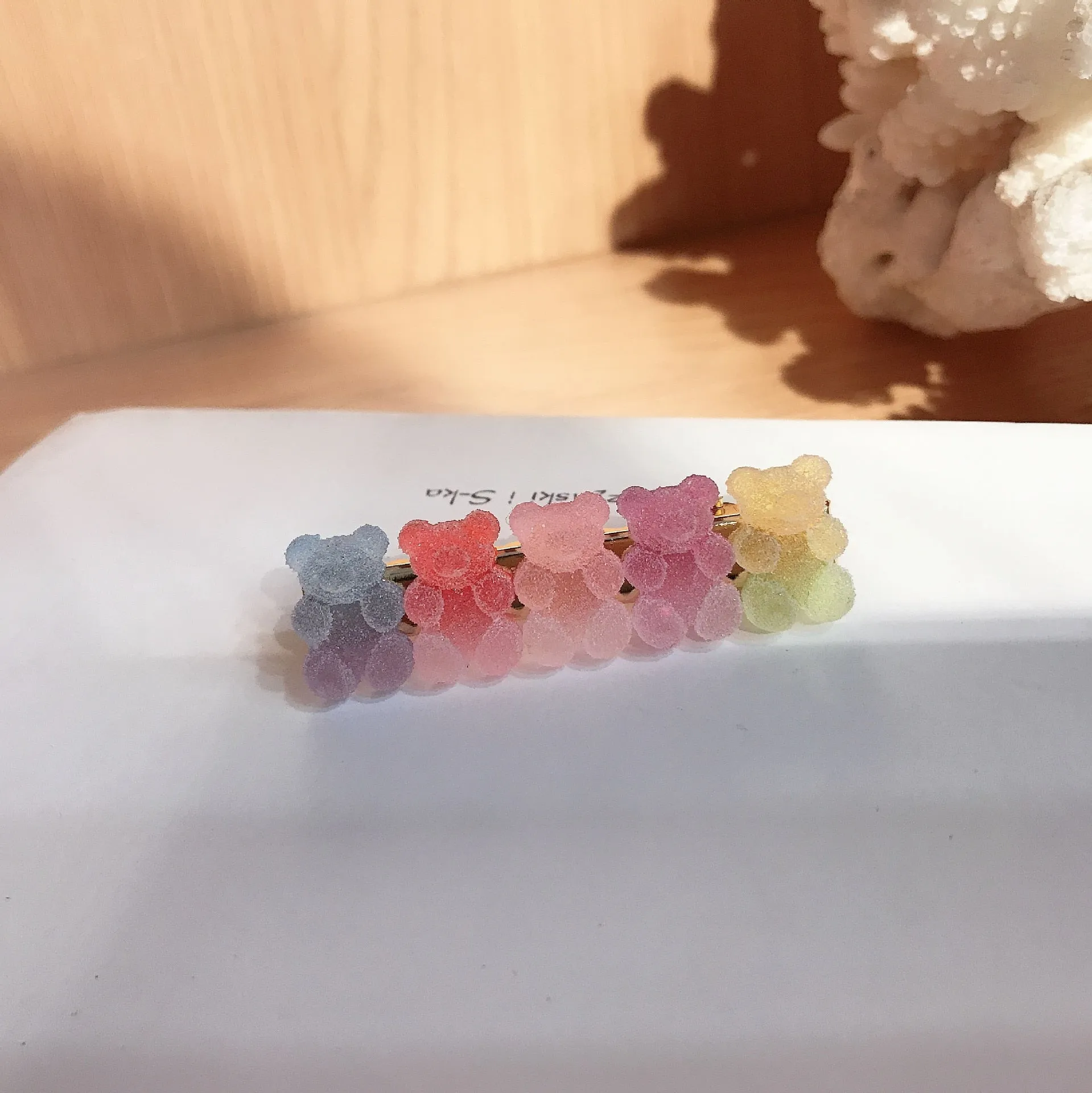 1PC Sugardrop Gummy Bear Hair Clips