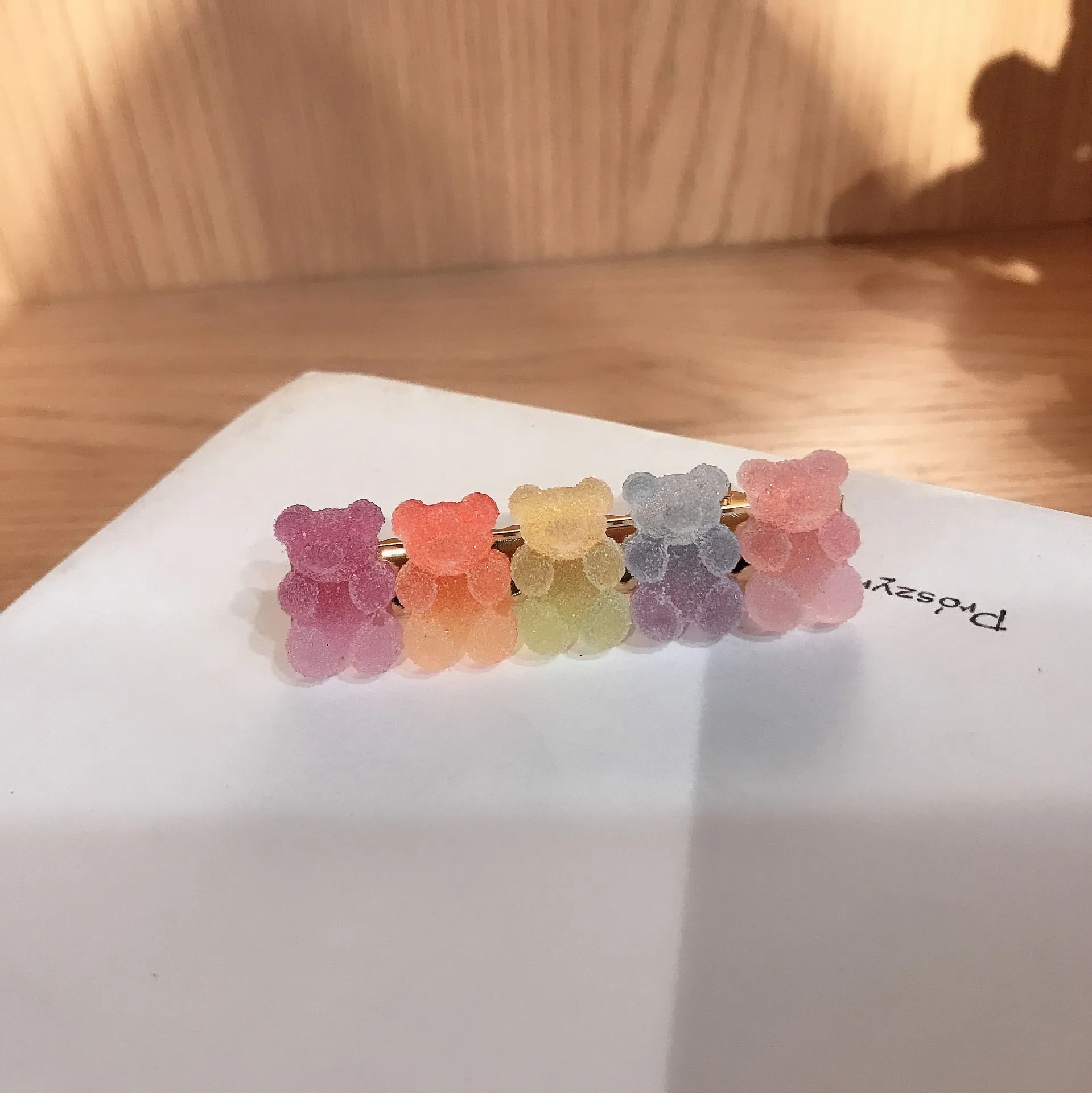 1PC Sugardrop Gummy Bear Hair Clips