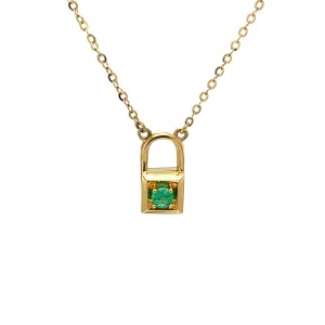 4 in 1 Heart Lock Gemstone and Diamond Necklace