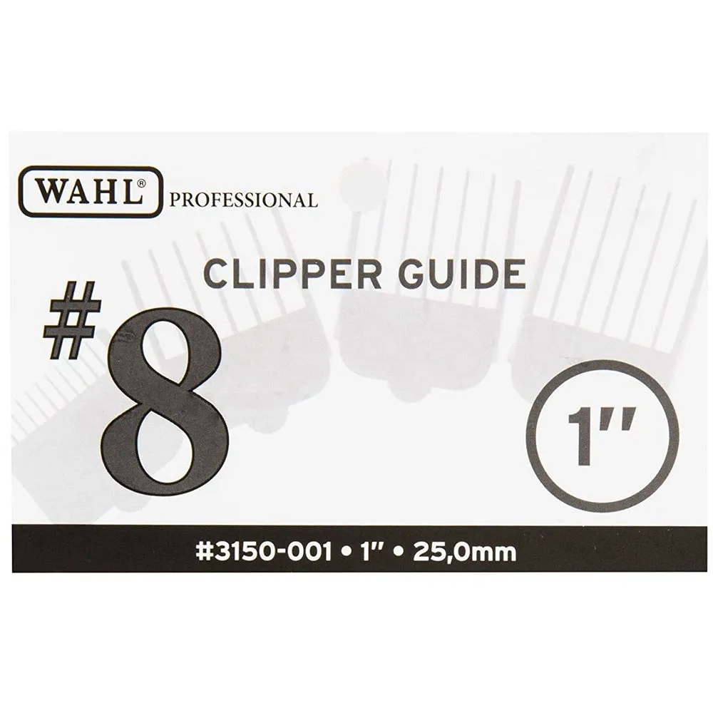 5 Units Wahl Clipper Guide Black #8 - 1" #3150-001