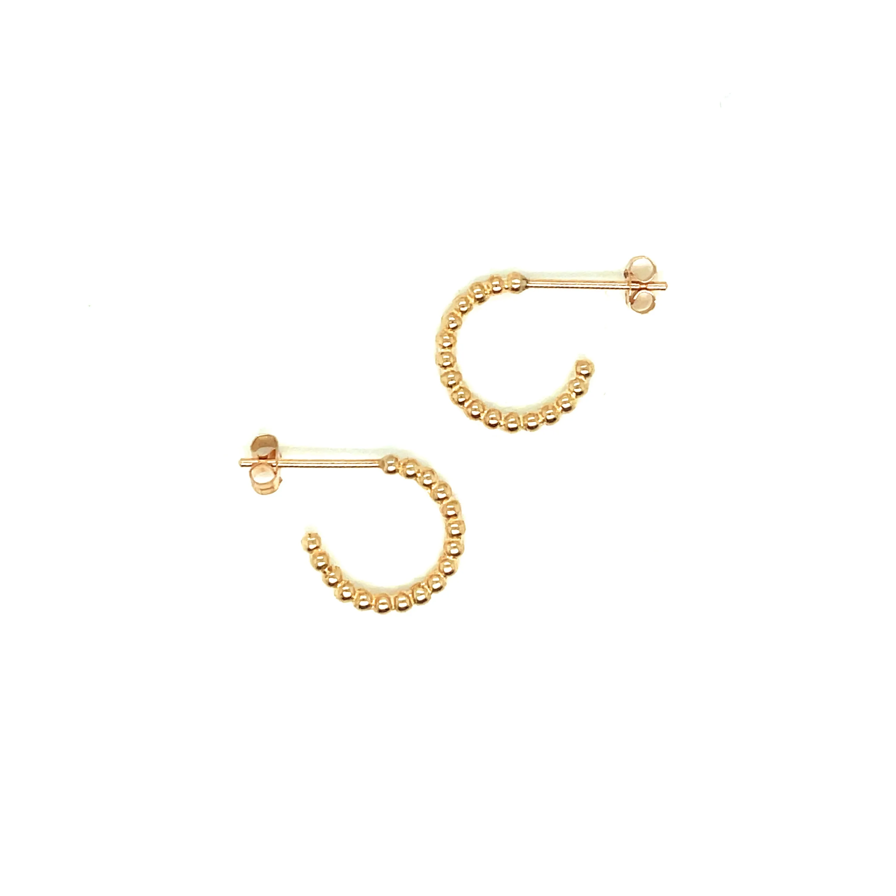 9ct Bubble Hoop Earrings