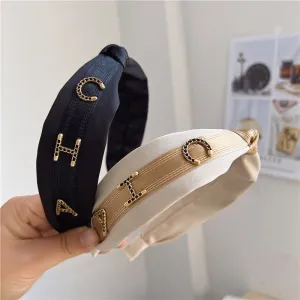 Advanced Headband New Metal Hair Accessories Retro Hairpin Non-Slip Go Out Small Fragrance Headband Female