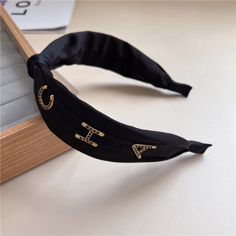 Advanced Headband New Metal Hair Accessories Retro Hairpin Non-Slip Go Out Small Fragrance Headband Female