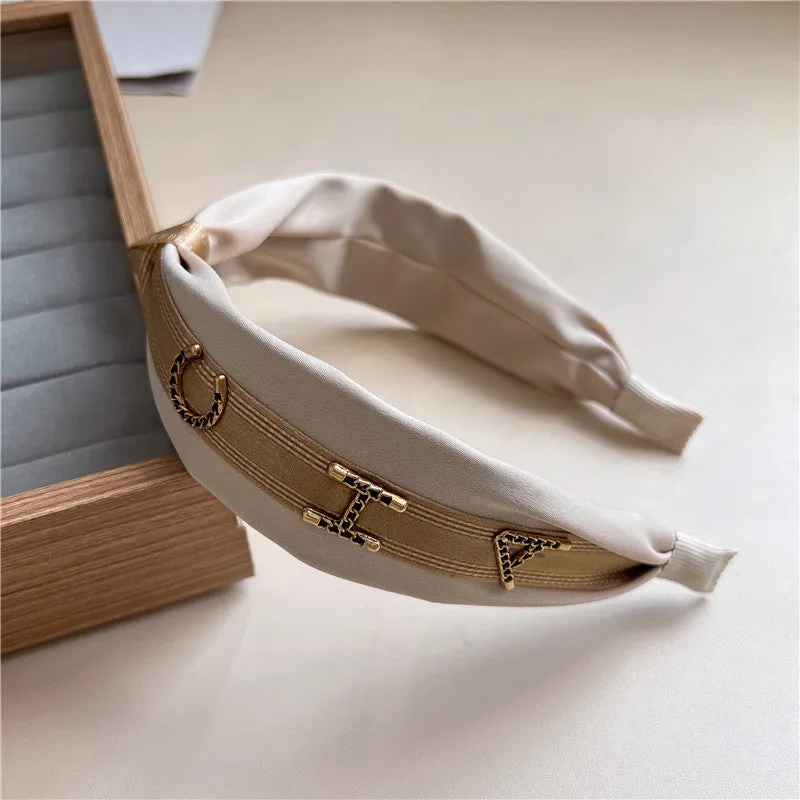 Advanced Headband New Metal Hair Accessories Retro Hairpin Non-Slip Go Out Small Fragrance Headband Female