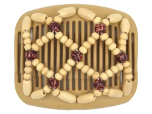 African Butterfly Hair Comb - Ndebele Blonde 83