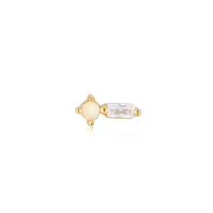 Ania Haie Gold Kyoto Opal Sparkle Barbell Single Earring E047-03G