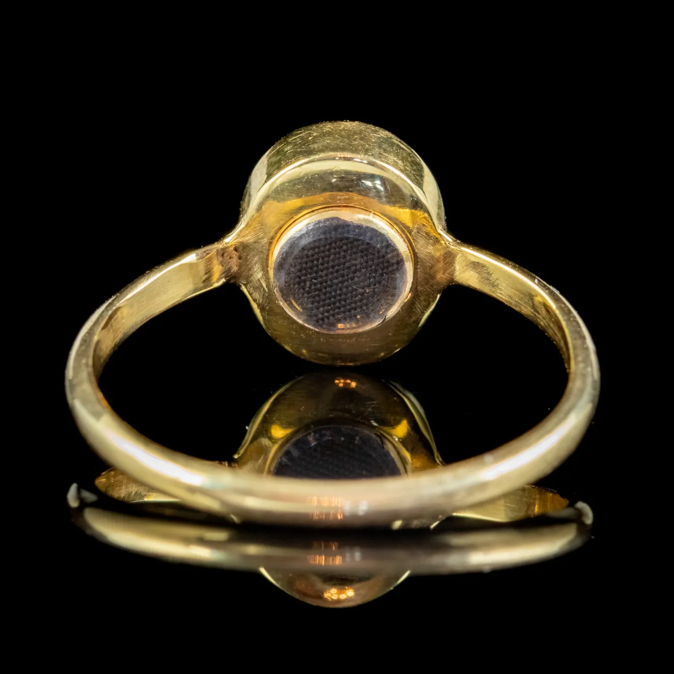 Antique Georgian Memento Mori Hardstone Urn Ring 18ct Gold With Locket Circa 1780