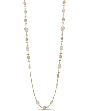 Aquamarine and Pink Sapphire Affinity Necklace