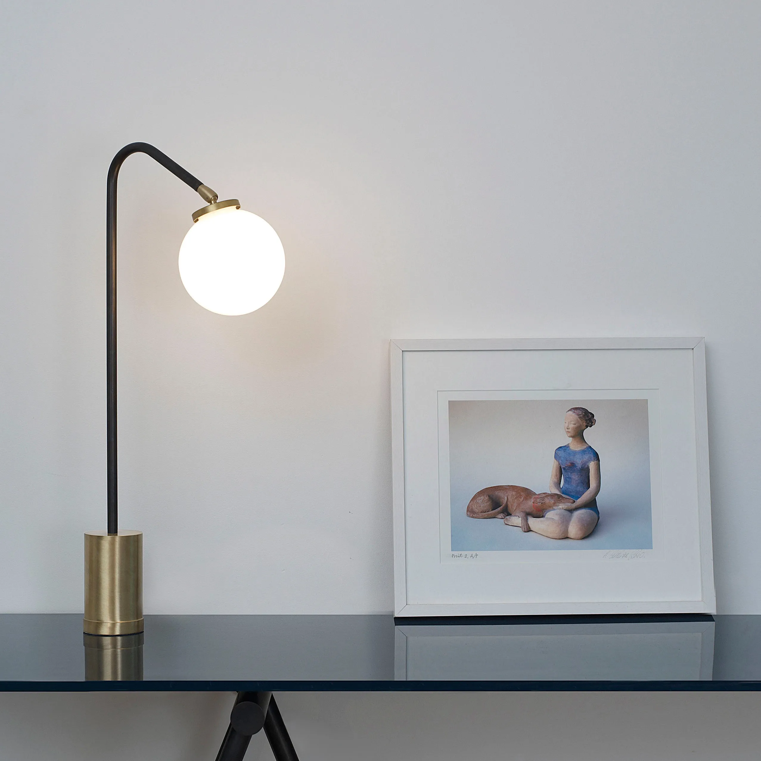 Array Opal Table Lamp