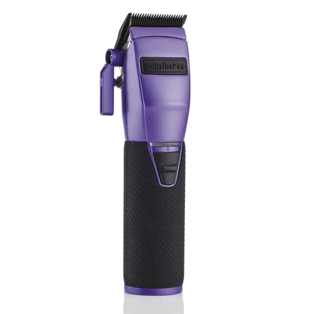 BaByliss Pro FX870 PI BOOST  Influencer Collection Frank Da Barber Cordless Clipper - Purple Barber Accessory Bundle