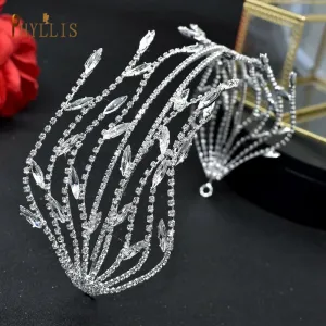 Baroque Crystal Tiara – Bridal Pageant Headpiece