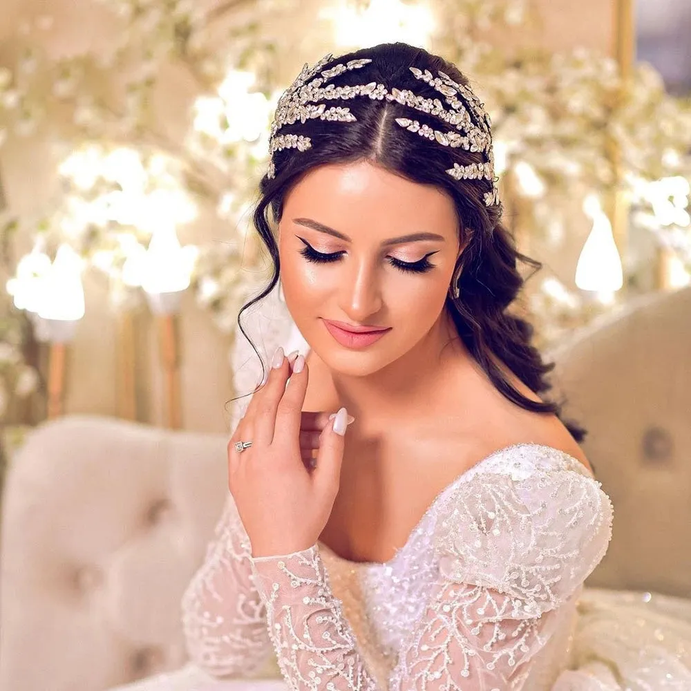 Baroque Crystal Tiara – Bridal Pageant Headpiece