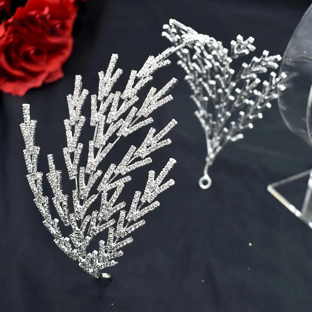 Baroque Crystal Tiara – Bridal Pageant Headpiece