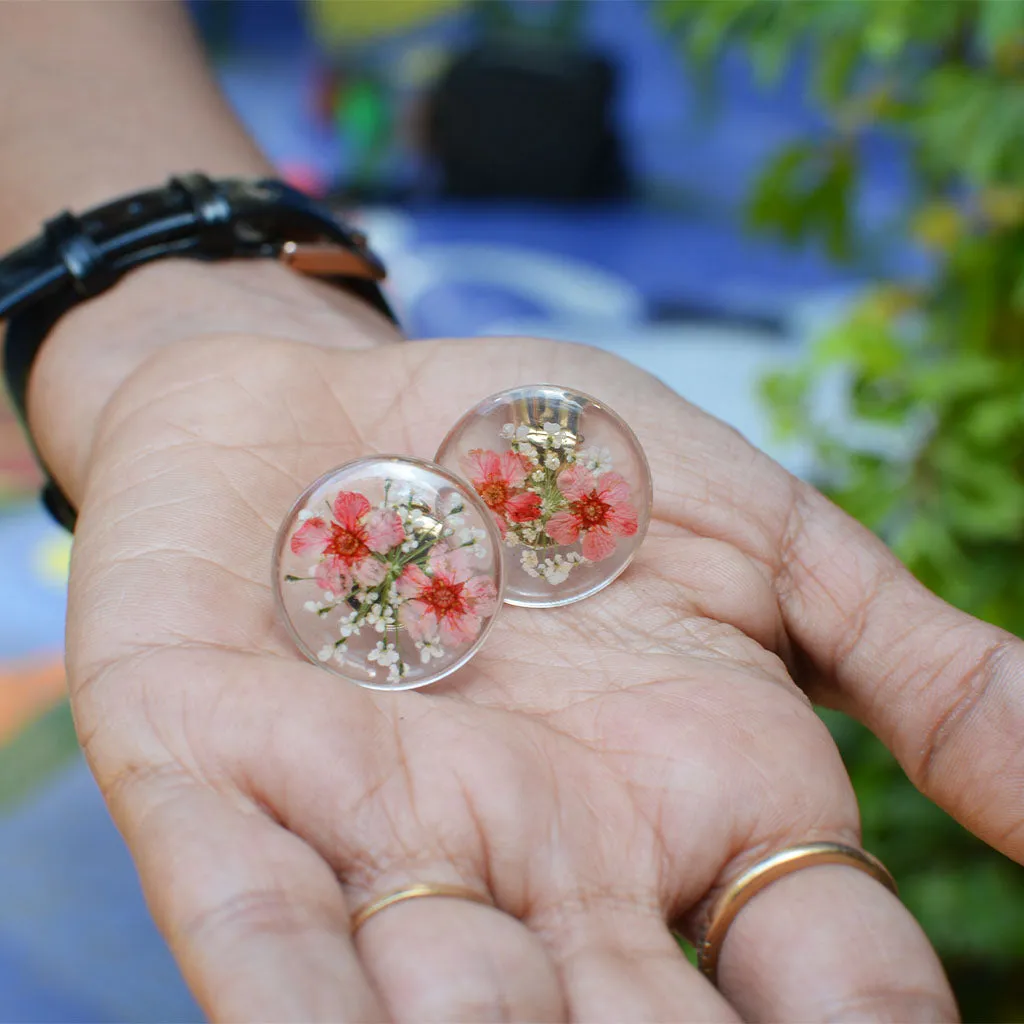 Blooming Stars Real Dried Flower Earrings