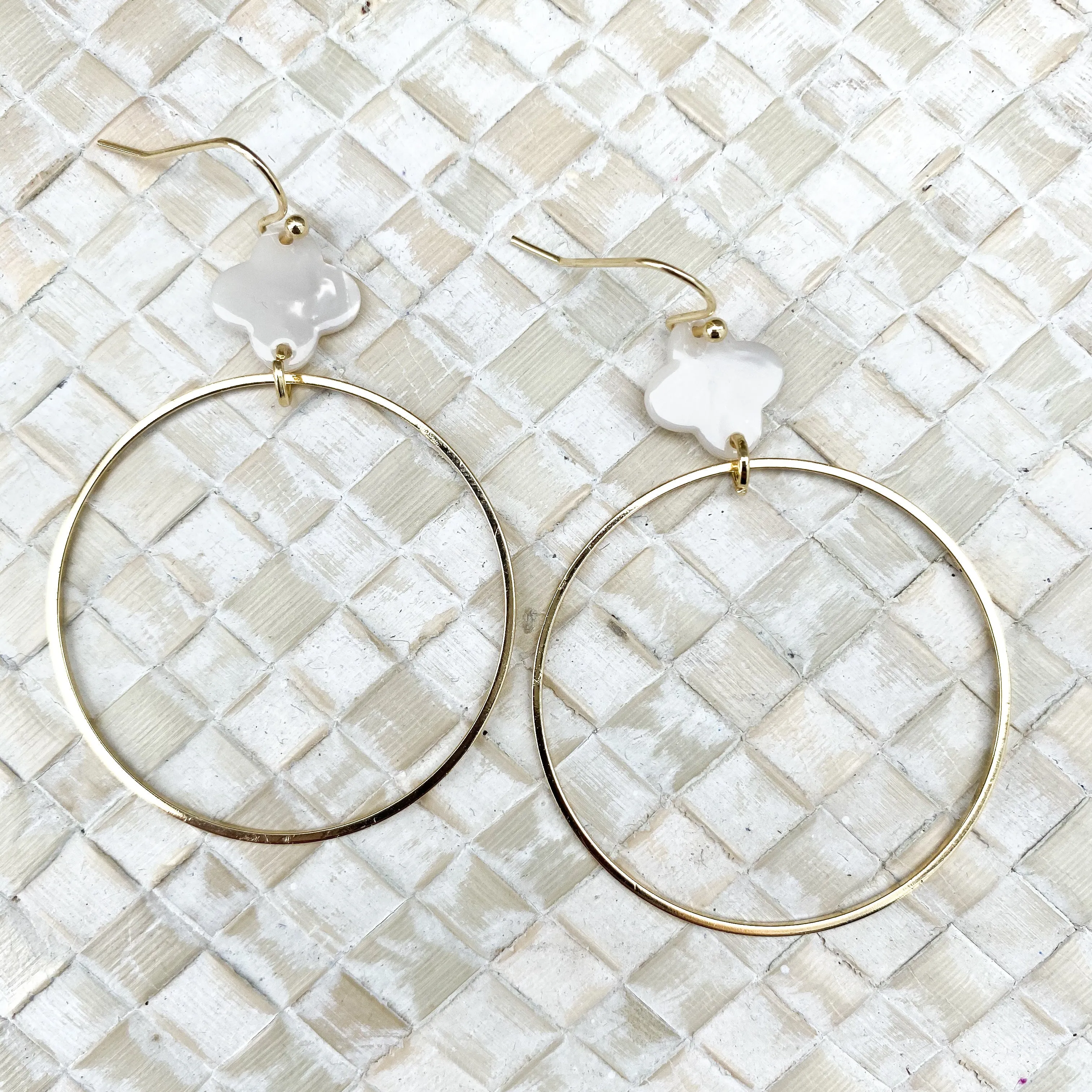 Brulee Resin Hoop Earrings