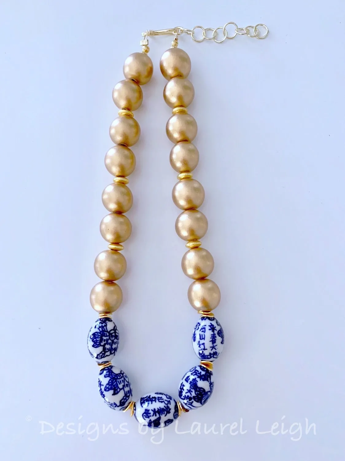 Chunky Gold Chinoiserie Necklace