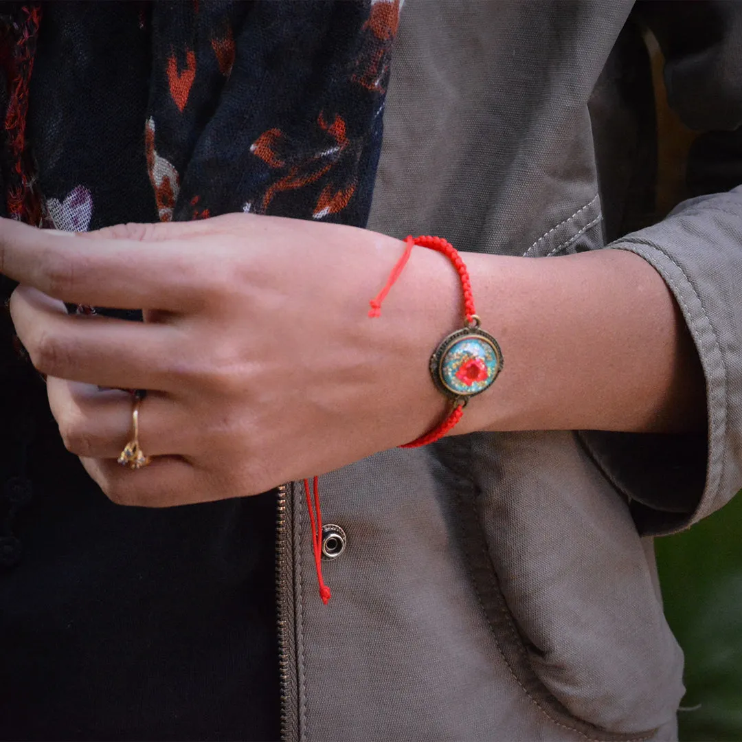 Cordial Cerise Real Dried Flower Bracelet