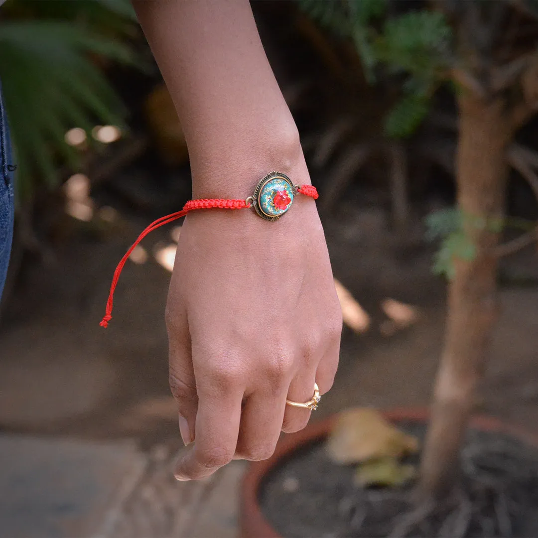 Cordial Cerise Real Dried Flower Bracelet