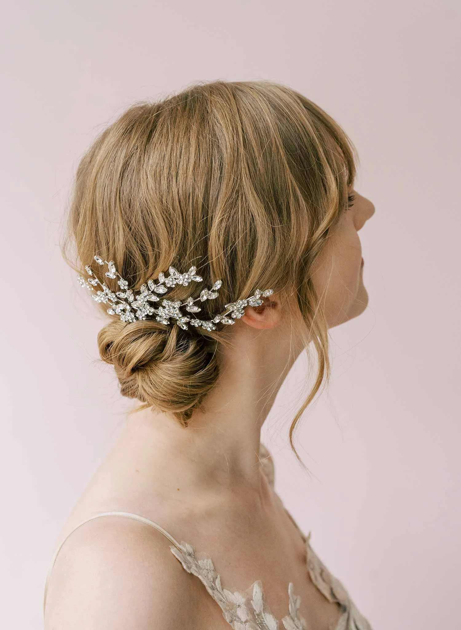 Crystal tendrils hair comb - Style #2149