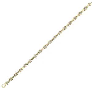 Diamond Fashion Bracelet in 10K Yellow Gold