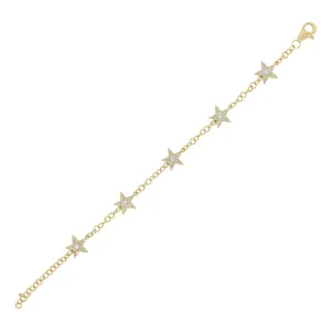 Diamond Five-Star Bracelet