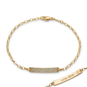 DIAMOND PAVE "CARPE DIEM" PETITE POESY  BRACELET