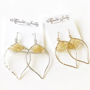 Earrings Wren - Citrine (E321)