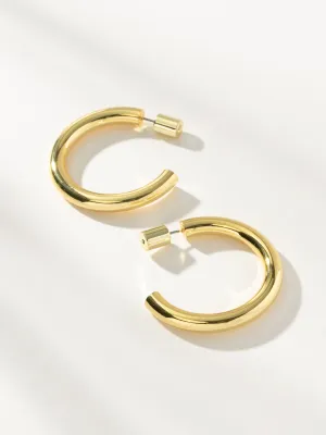 Effortless Tube Hoop Earrings