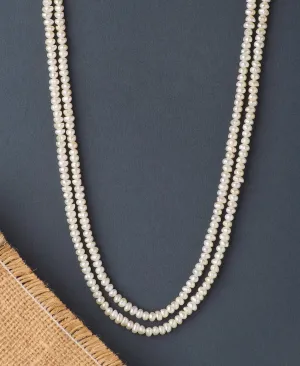 Elegant White Pearl Necklace