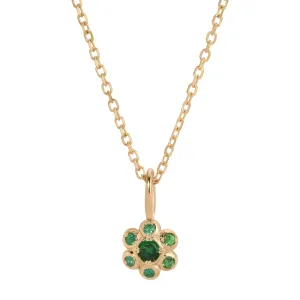 Emerald Flower Necklace