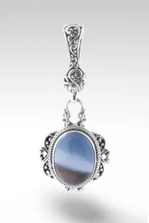 Ethereal Aura Pendant™ in Banded Blue Opal