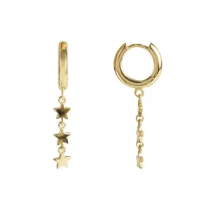 Fairley Mini Stardust Hoops Gold