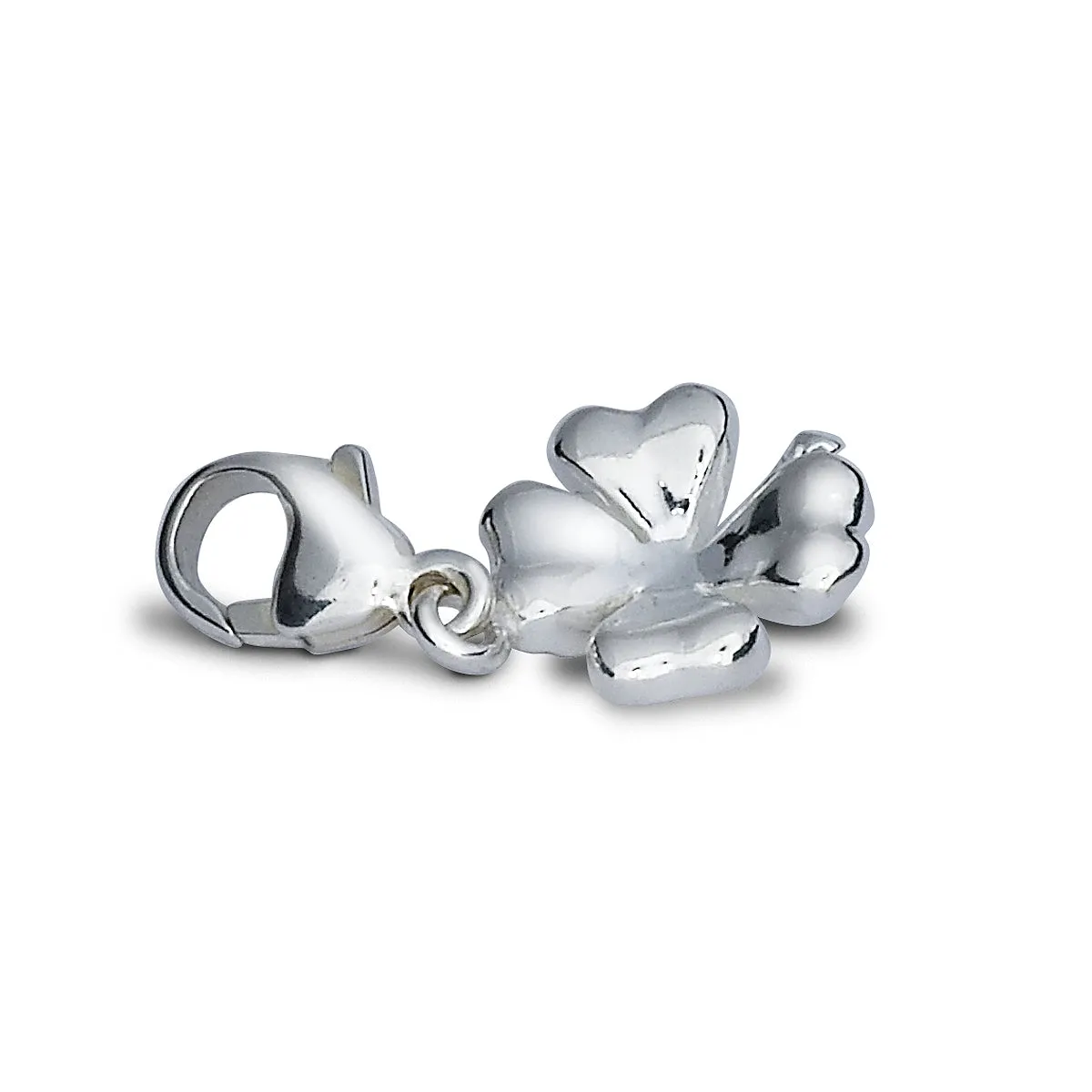 Four Leaf Clover Silver Charm