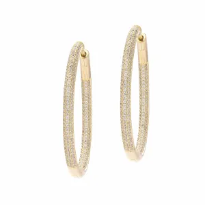 Frosted | Large Hoop Earrings