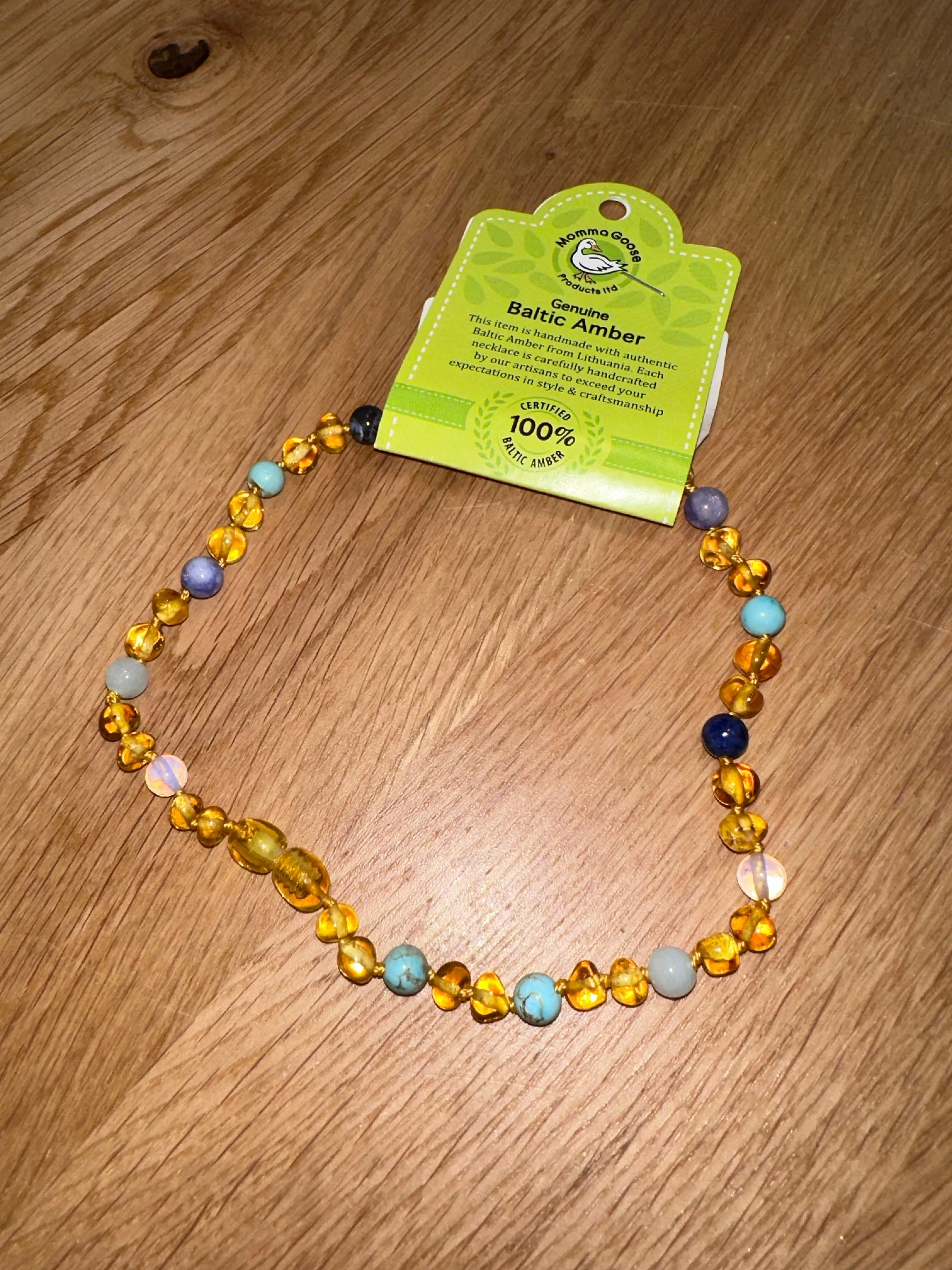 Genuine Baltic Amber/Gemstone Necklace FINAL SALE