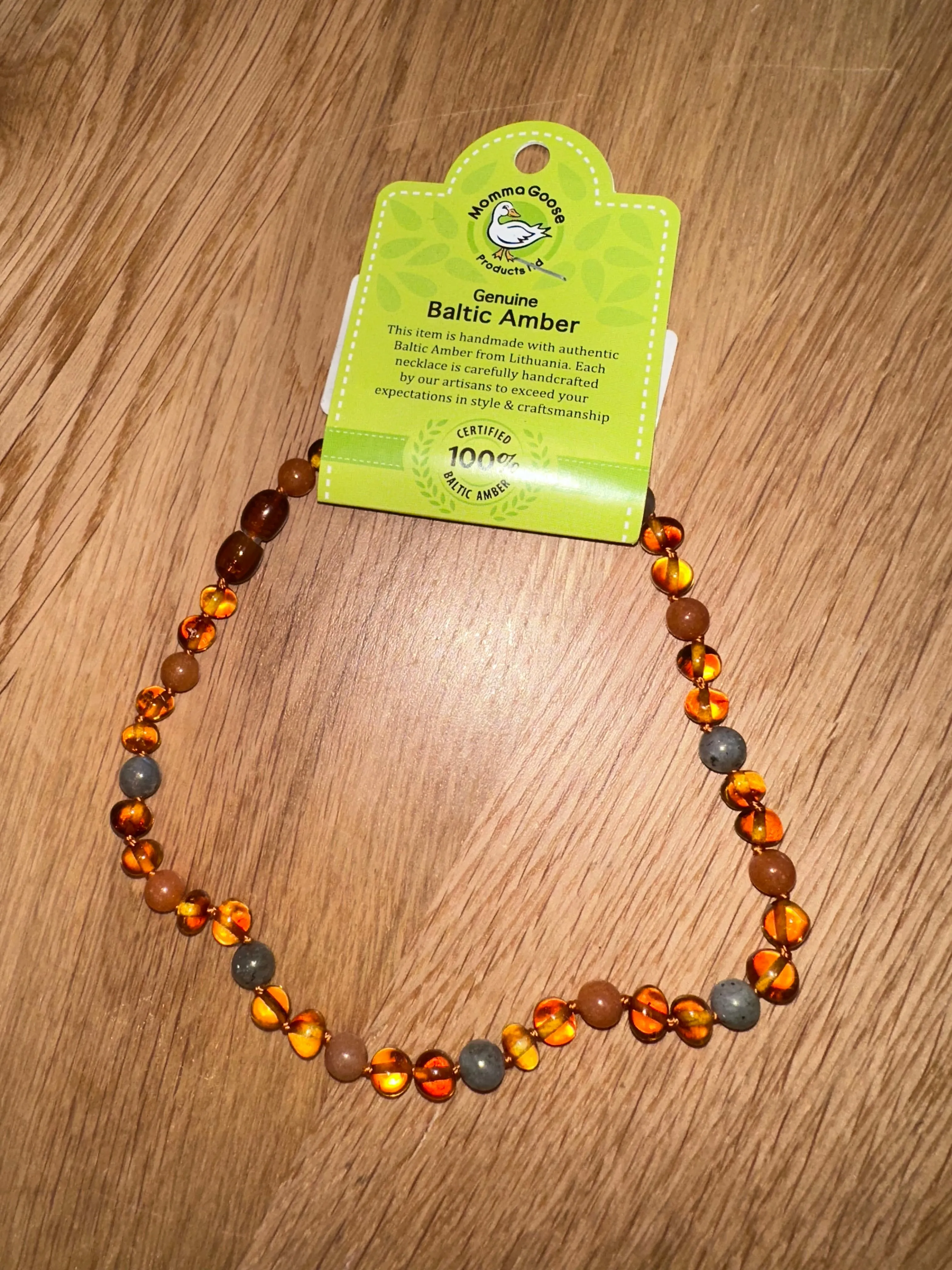 Genuine Baltic Amber/Gemstone Necklace FINAL SALE