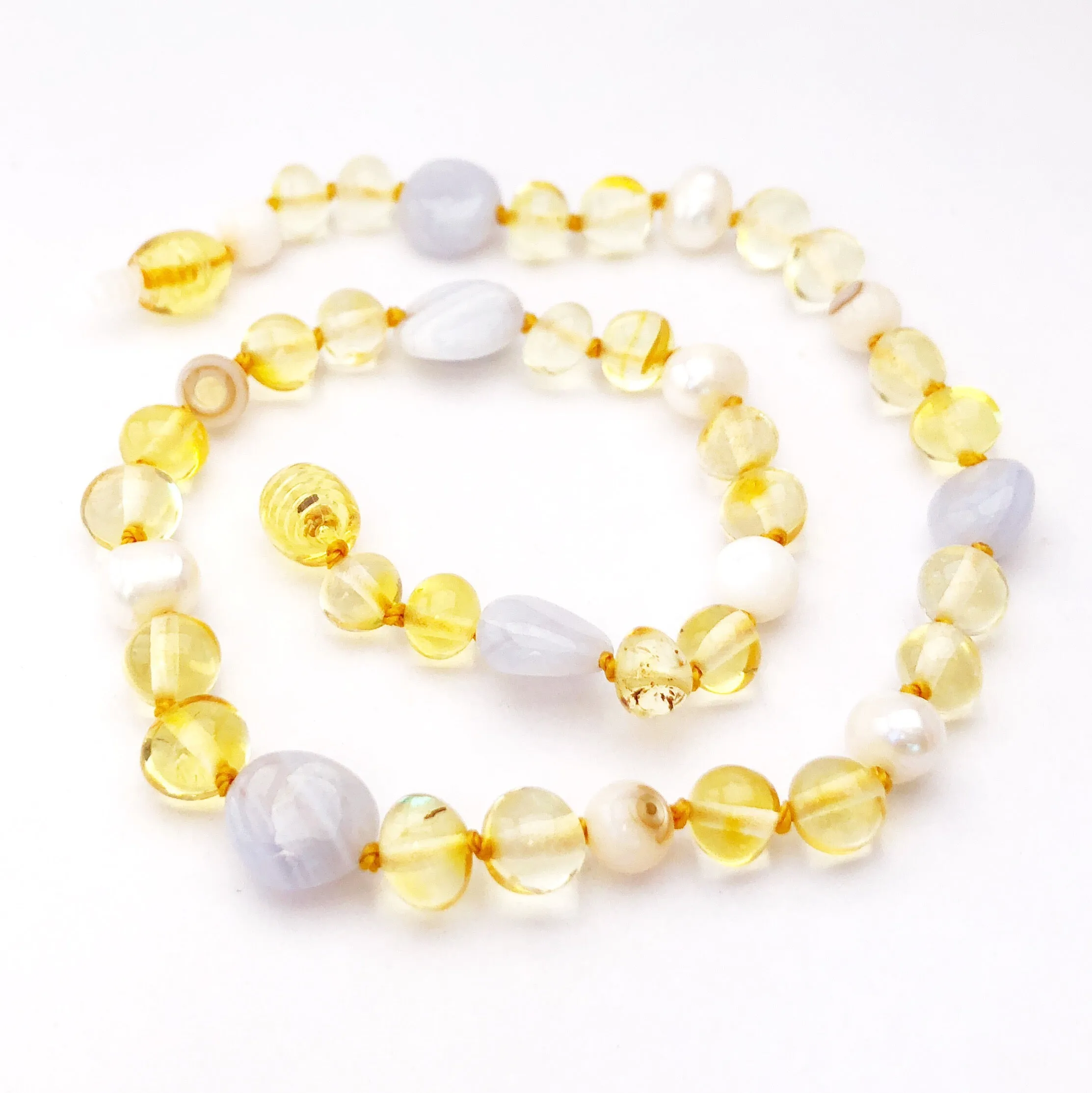 Genuine Baltic Amber/Gemstone Necklace FINAL SALE