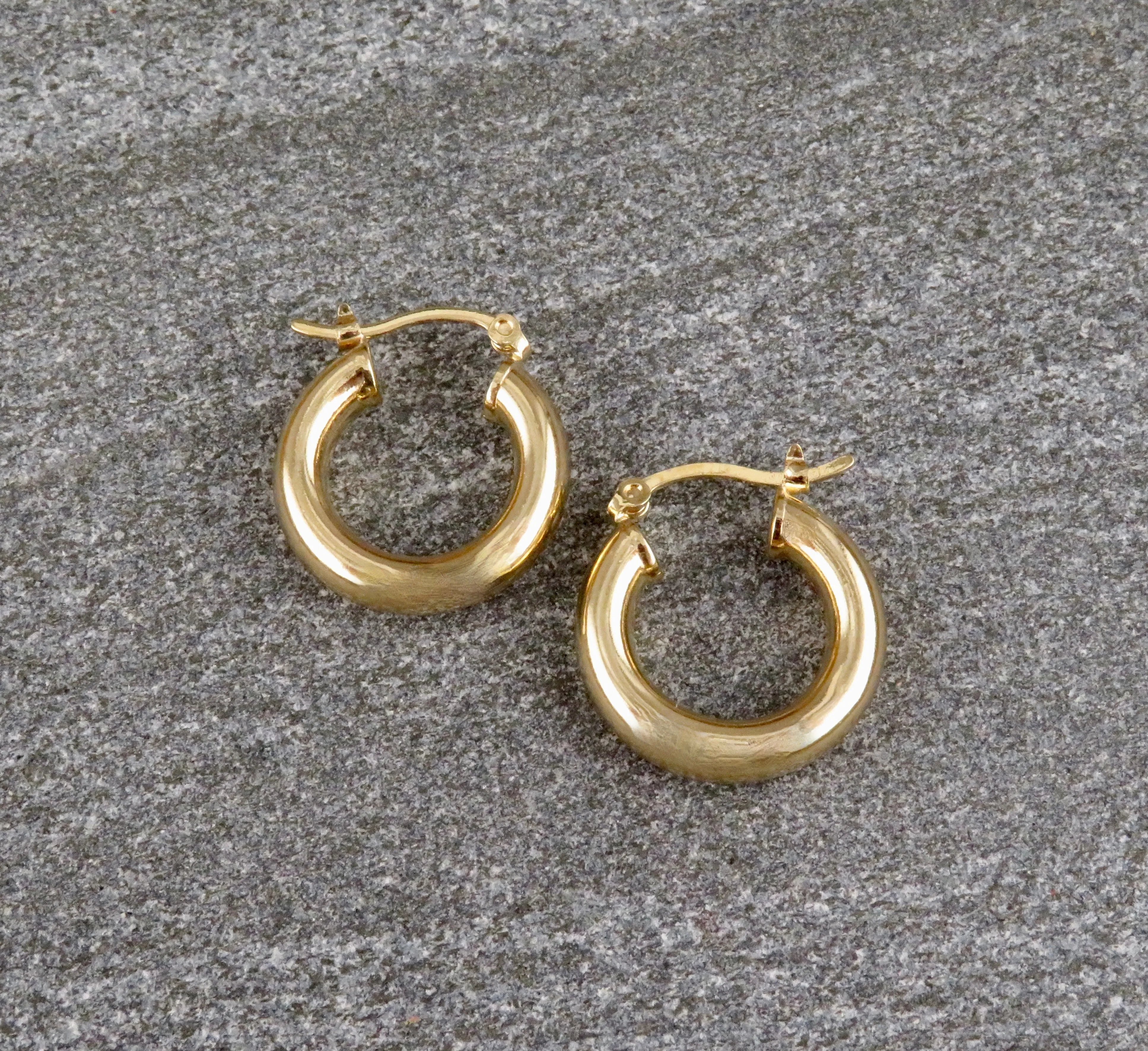 Gold Filled Latched Hoop Earrings - Small