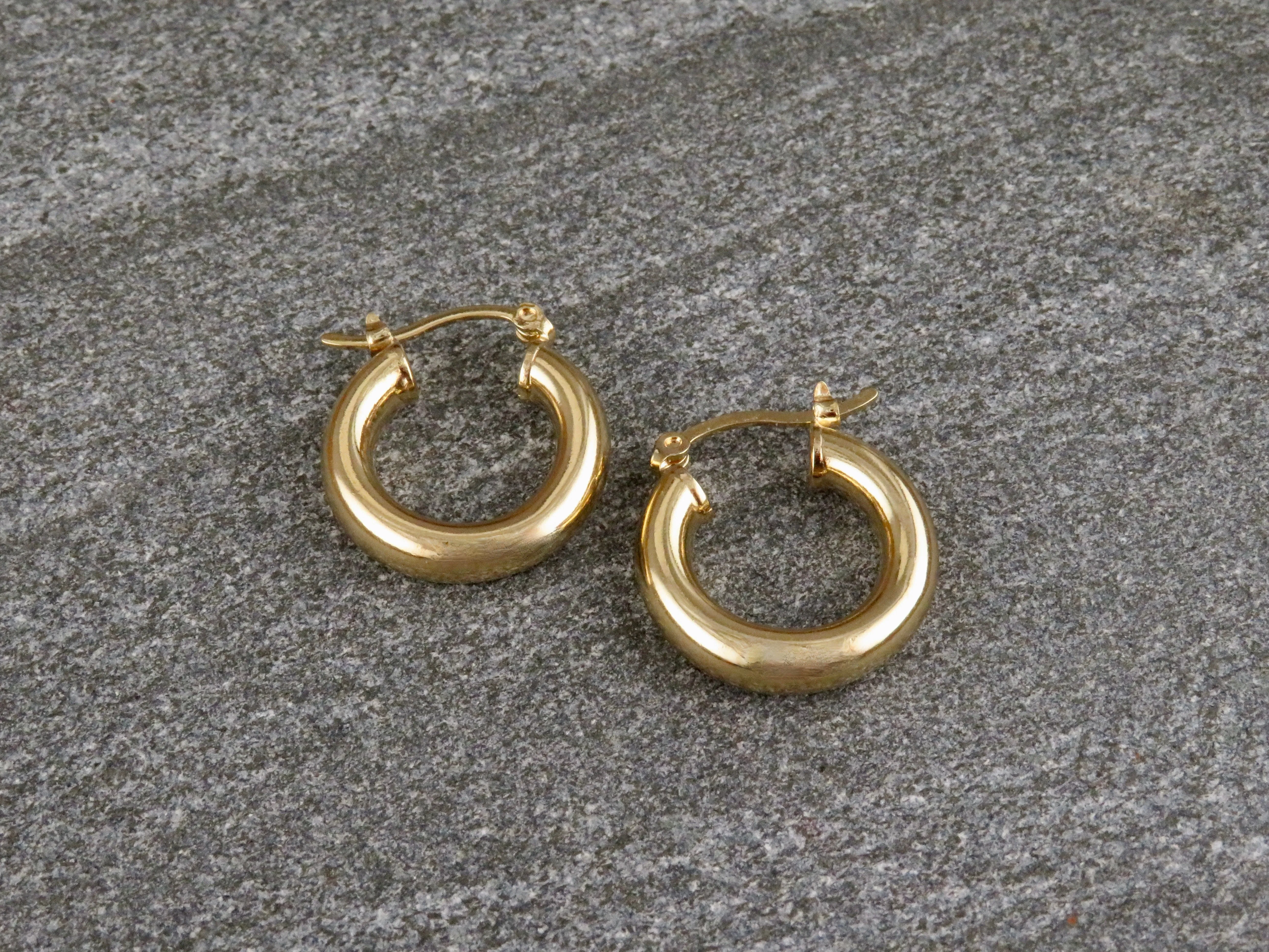 Gold Filled Latched Hoop Earrings - Small