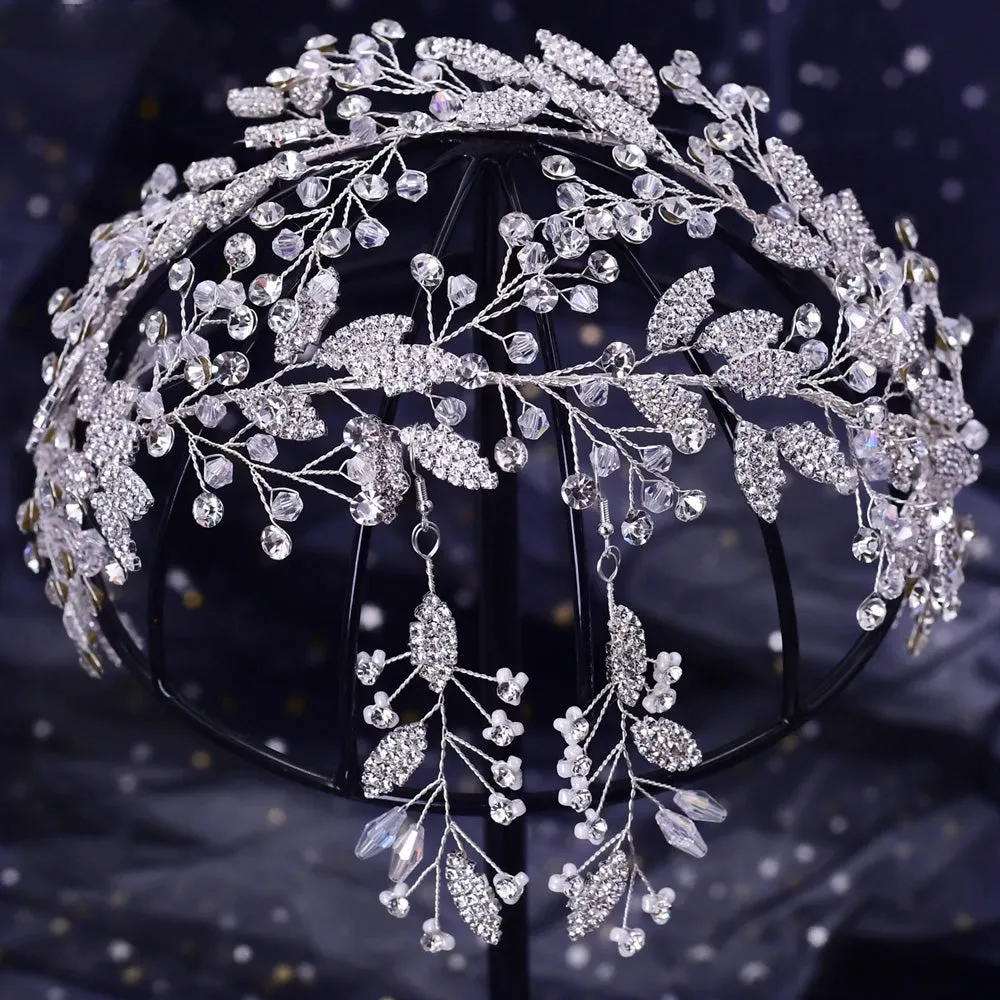 Gorgeous Bridal Tiara Wedding Headband Handmade Wedding Hair Jewelry