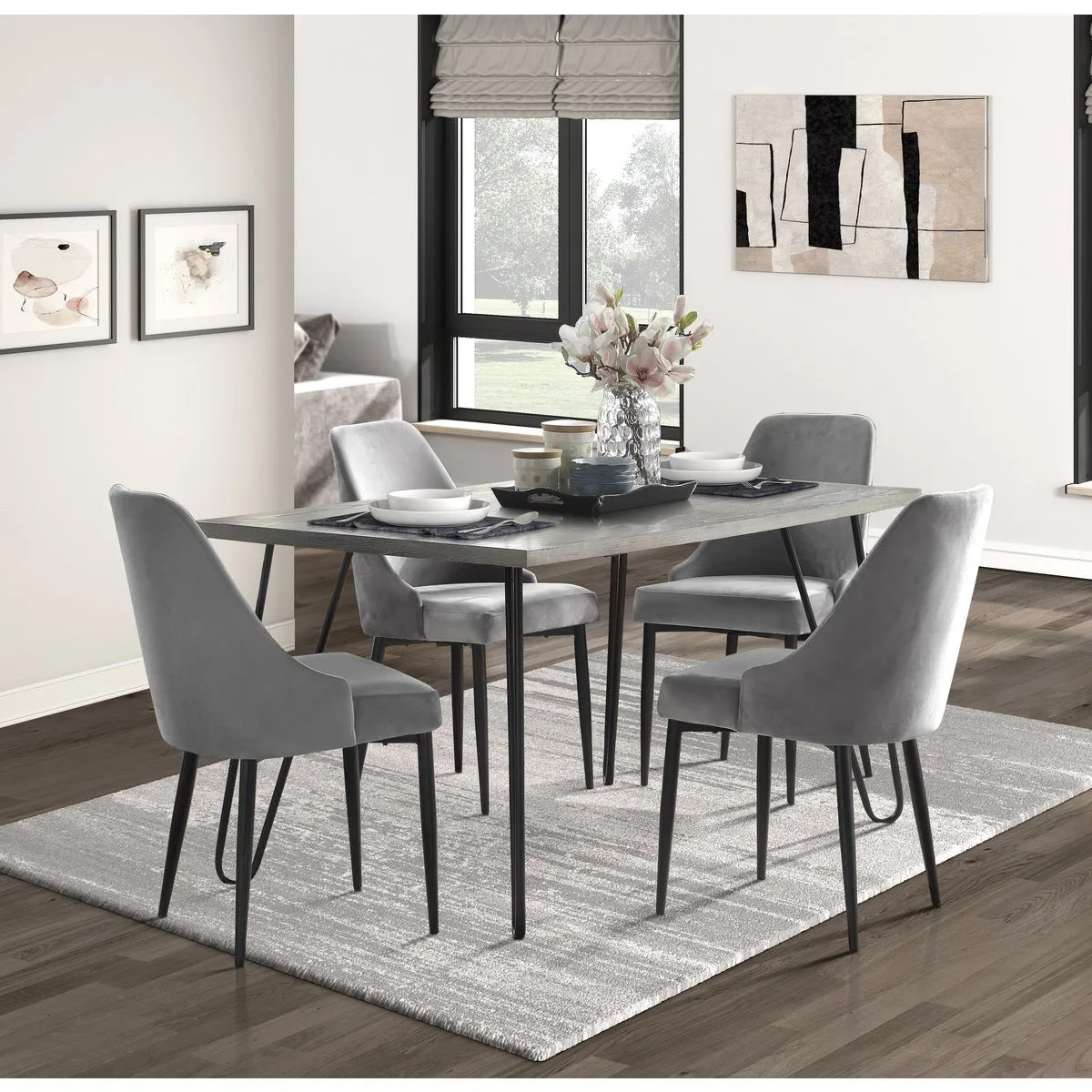 Grey Keene Dining Chair - Set of 2